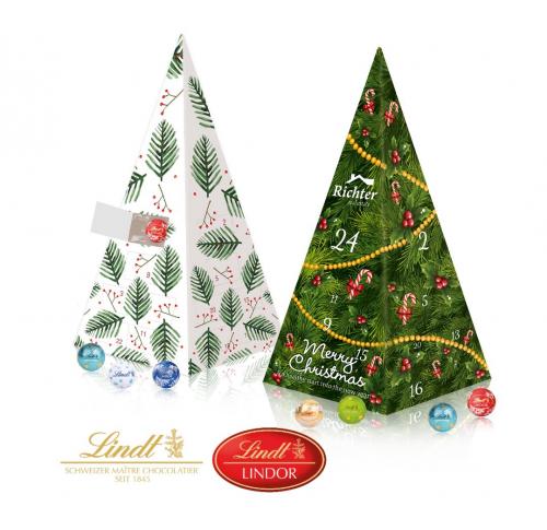 Branded Lindt Pyramid Shaped Advent Calendar